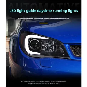 ไฟหน้ารถยนต์ FT สำหรับ Lmpreza WRX ปี 2005-2012 ไฟหน้าโปรเจคเตอร์ LED พร้อมไฟวิ่งกลางวัน อุปกรณ์ตกแต่งรถยนต์ - Product Image 3