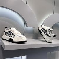 Chaussures décontractées d'été pour hommes, motif géométrique ethnique, à lacets, semelle épaisse, baskets plateforme respirantes pour la marche quotidienne