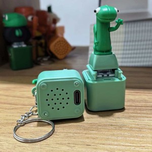 Porte-clés <span class=keywords><strong>sonore</strong></span> anti-stress lézard très populaire, jouet anti-stress amusant et farfelu en forme de petite grenouille. - Product Image 5
