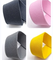 Vente en gros de bande élastique jacquard écologique de 1 pouce, pour sacs, textiles de maison, chaussures, couleurs en stock, fabriquée en polyester/nylon durable