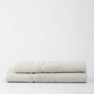 Kapers Premium Lightweight <b>Towel</b> Set Face and Bath Combining Waffle Weave and Terry <b>Fabric</b> for Comfort and Absorbency - Product Image 5