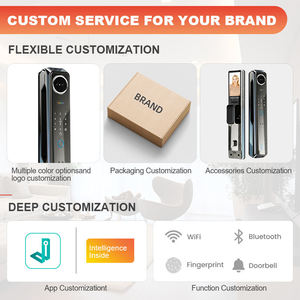 Aiendi 3D khuôn mặt & Palm tĩnh mạch thông minh khóa ngoài trời Wifi kỹ thuật số cửa xử lý nhận dạng khuôn mặt an ninh tốt nhất cho môi trường ngoài trời - Product Image 6