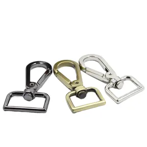 Zink legierung Hund Karabiner haken Großhandel drehbar Metall haken Karabiner verschluss Karabiner haken für Schlüssel anhänger