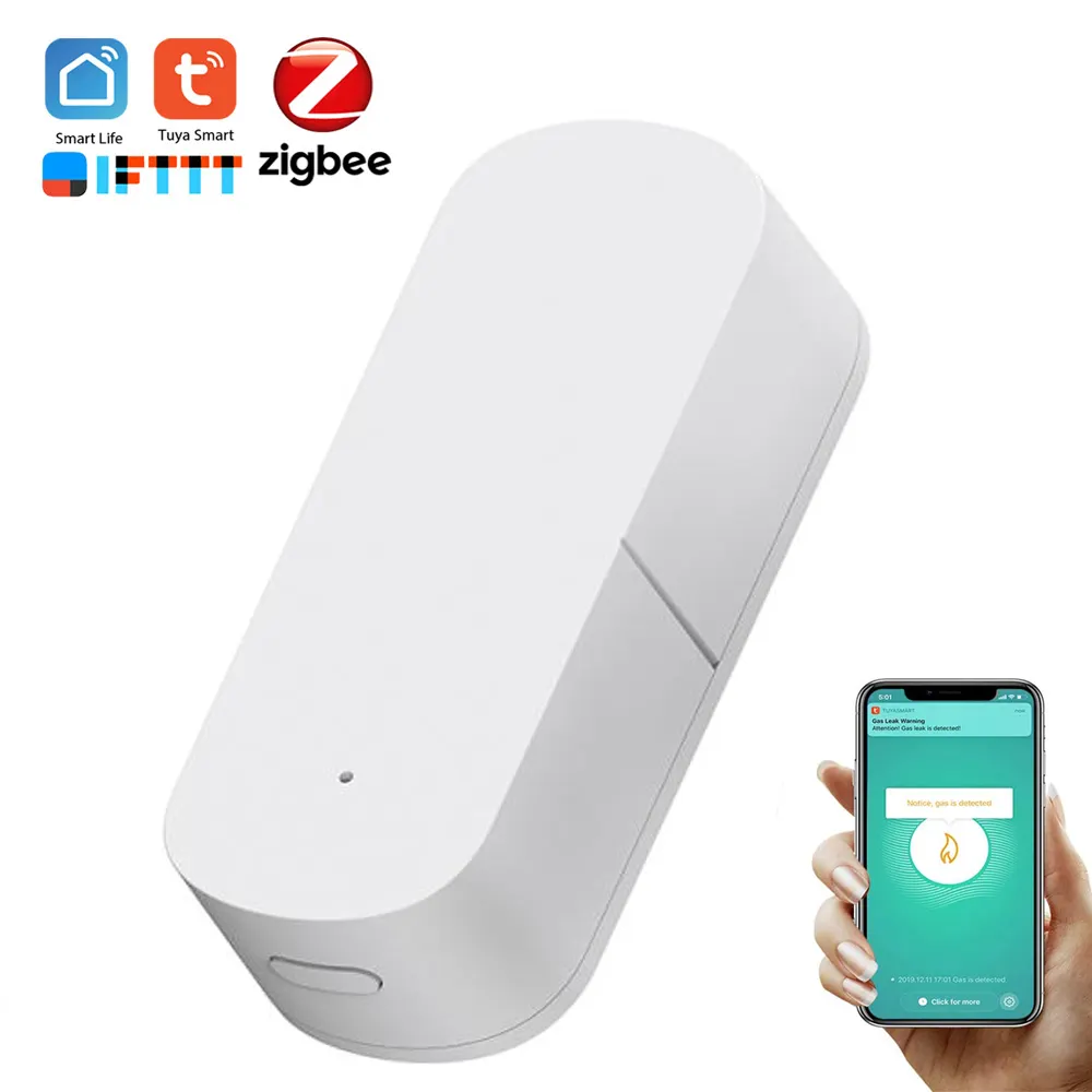 Tuya-sistema de seguridad para el hogar Zigbee, Sensor de vibración inteligente inalámbrico, alarma de detección inteligente