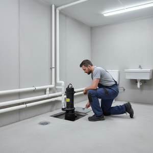 Bomba trituradora sumergible <span class=keywords><strong>de</strong></span> alta presión para aguas residuales 110V con cortador <span class=keywords><strong>de</strong></span> acero inoxidable para sistema <span class=keywords><strong>de</strong></span> expulsión <span class=keywords><strong>de</strong></span> inodoros en sótanos y baños, EE. UU. - Product Image 5