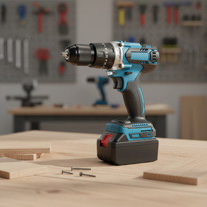 Perceuse à percussion sans fil 21V à moteur sans balais 90N.m 0-1500RPM 30000IPM Mandrin 13mm OEM pour bois, métal, <span class=keywords><strong>béton</strong></span>, batterie 4.0Ah - Product Image 4