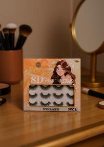 Crenobil 8D Ciglia Finte in Visone 6 Pezzi con Banda Invisibile Effetto 3D - Product Image 2