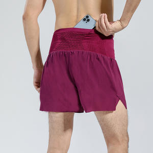 Trail Running <strong>Shorts</strong> Men's Women's Regular Fit Quick-Drying Lined Anti-Exposure Fitness Running Training Marathon Waist-Bag - Product Image 3