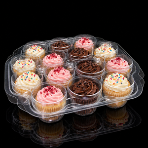 Envase Transparente Desechable para Alimentos con Logotipo Personalizado, Cierre Seguro, Fácil de Abrir, de Grado Alimenticio, con 14 Compartimentos, PET, Recubrimiento UV para Agricultura - Product Image 1