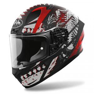 Casco Integrale Airoh Bianco Nero Rosso M, Casco Moto in Termoplastica - Product Image 1