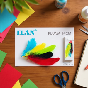 ILAN Pluma 14Cm Multicolor 5Pc Per Artigianato e Decorazione - Product Image 3