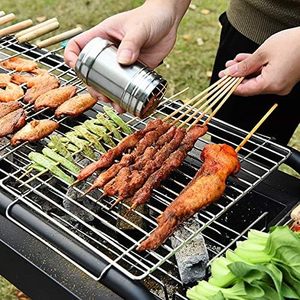 Parrilla de Carbón Portátil Multifuncional Plegable para Uso en Exteriores, de Acero Inoxidable, Sin Humo, Resistente al Viento, Antiadherente - Product Image 5