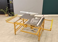 Mini Sierra de Mesa Horizontal Multifunción con Panel Deslizante, Doble Cuchilla, Calidad Superior, Corte Automático, Motor Eléctrico