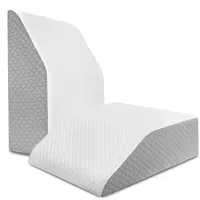  Almohada de cuña de elevación de piernas, espuma de rodilla  para dormir, después de la cirugía, almohadas para reposar las piernas,  cojín de apoyo para la rodilla, almohada médica elevada, elevador