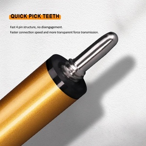 Taco de billar Little Monster mejorado de fibra de carbono de 2 piezas con baja deflexión, punta de 12.9mm y bolsa de cuero PU - Product Image 6