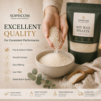 Gran Venta de cuentas de cera de soja, venta al por mayor, Gránulos de cera de soja de alto punto de fusión, Gránulos de cera de soja Natural para moldes, fabricación de velas