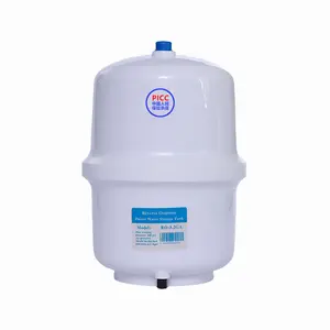 Tangki tekanan penyimpanan air plastik sistem RO 3.2 galon untuk sistem pemurni air RO rumah