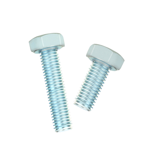 Tornillos hexagonales de rosca completa de acero galvanizado Tornillo Astm M8 M16 Sujetadores chapados en zinc y pernos hexagonales 5/8 "Classe 4,8 - Product Image 2