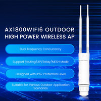 Router AP Empresarial para Exteriores MEIWEISI HW1800Y WIFI6 AX1800, Repetidor MESH de Alta Potencia, Doble Banda Wave2 4x4 MU-MIMO, Entrada de 48V