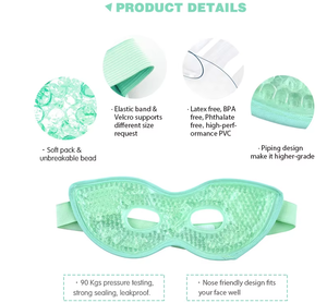 2024 vente chaude coton masque pour les <span class=keywords><strong>yeux</strong></span> élastique attaché réutilisable refroidissement Gel chaud froid sac <span class=keywords><strong>de</strong></span> glace pour les <span class=keywords><strong>yeux</strong></span> <span class=keywords><strong>gonflés</strong></span> - Product Image 6