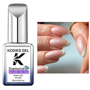 Esmalte de <span class=keywords><strong>uñas</strong></span> en gel KODIES Top Coat <span class=keywords><strong>con</strong></span> acabado brillante de diamante, sin HEMA ni TPO, semipermanente, UV/LED, para <span class=keywords><strong>uñas</strong></span>. - Product Image 5