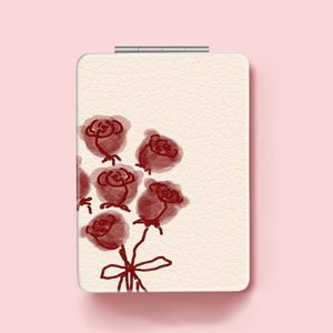 <span class=keywords><strong>Miroir</strong></span> de maquillage pliable double face en cuir PU pour femmes, <span class=keywords><strong>miroir</strong></span> de maquillage de voyage, peut être vendu en gros et personnalisé avec logo - Product Image 4