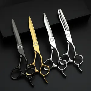 HS-0126 Titanium Hair Cutting Japan Steel 440c Barber Shears Set Hairdressing Yasaka Mizutani Salon Scissors Professional Kasho