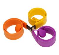 Gelang Silikon Warna-warni Murah, Flash Drive USB, Gelang USB dengan Flashdisk USB, Hadiah Promosi