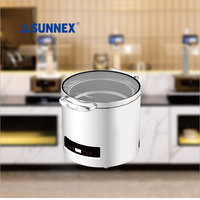 Nieuwe Lido Serie Elektrische Soepwarmer Spiegelpolijsting Automatische Temperatuurregeling 85-100°C Rechthoekige Bain-Marie