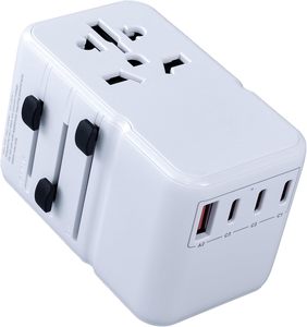 Adaptateur de voyage universel 3 prises Chargeur rapide Adaptateur de <span class=keywords><strong>prise</strong></span> internationale pour l'Europe, les États-Unis, le Royaume-Uni, l'Australie Type-C GAi 100-240V - Product Image 1
