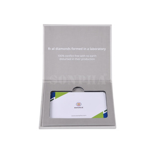 <strong>Custom</strong> Logo Book Shape <strong>Cardboard</strong> Holder Visa Packaging Box Magnetic Vip Credit Card Gift Box with <strong>Insert</strong> for Credit Card - Product Image 3