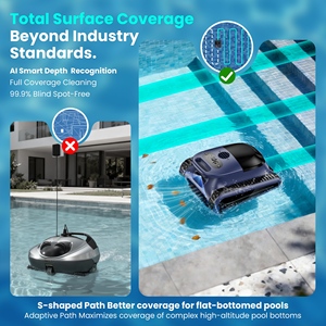 Robot Automático Inalámbrico para Limpieza de Piscinas, Aspiradora Robótica para Piscinas, Limpiador de Pisos y Paredes, Almacén en el Extranjero, OEM, ODM - Product Image 5