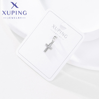 10716 XUPING Breloques Pendentifs Croix Plaqué Or, Breloques Croix Chrétienne Religieuse pour Fabrication de Colliers DIY, Cadeau de Foi