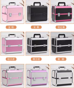 Professional Pink Aluminum Cosmetic Case With Lock for Professional Lash <b>Extension</b> Travel Case - Product Image 6