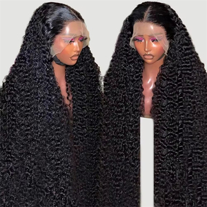 40inch xoăn ren phía trước tóc giả tóc con người 13X6 HD ren phía trước tóc giả, sóng nước 360 HD đầy đủ ren phía trước Tóc Giả Pre ngắt để bán - Product Image 1