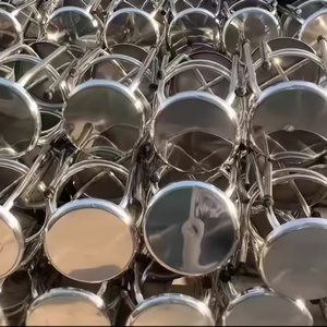 <span class=keywords><strong>60</strong></span> tabourets hauts pour <span class=keywords><strong>bar</strong></span> à manger chaises industrielles en acier inoxydable épaissi pour chaînes <span class=keywords><strong>de</strong></span> montage laboratoires d'atelier d'usine - Product Image 4