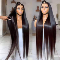 Perruque en cheveux vierges vietnamiens bruts, ultra-lisses, densité 200, 13x4 HD pour perruques Lace Front, pour femmes noires américaines, vente en gros
