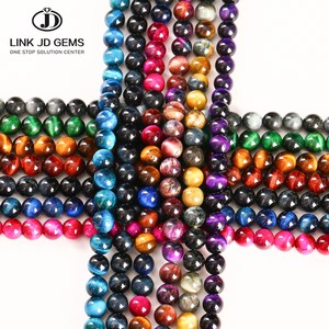 Jd Đá Quý Bán Buôn 2/3/4/6/8/10Mm Chất Lượng Cao <span class=keywords><strong>Tiger</strong></span> Của Mắt Đá Lý Tưởng Cho Tự Làm Đồ Trang Sức Làm Vật Liệu - Product Image 3