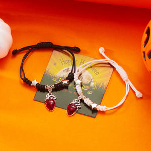 Gothique Dark Style Alliage Rouge Coeur Pendentif Collier Bracelet Boucles D'oreilles Bijoux pour Femmes Hommes Halloween <span class=keywords><strong>Horreur</strong></span> Bijoux - Product Image 2