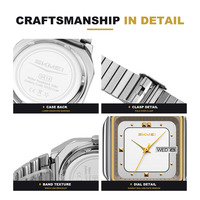 Vente en gros directe d'usine SKMEI 9414 Montre de luxe pour homme Mouvement à quartz Étanche 3 ATM Cadran à chiffres romains Boîtier en acier inoxydable