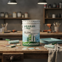 Revêtement à base d'eau écologique haut de gamme pour la décoration intérieure, faible taux de dilution, couleurs personnalisées, certifié ISO