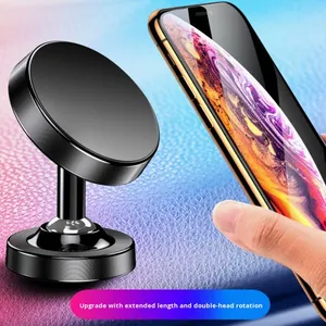 Soporte Magnético de Aleación de Aluminio con Doble Cabezal Esférico para Teléfono y Navegación en el Automóvil - Product Image 2