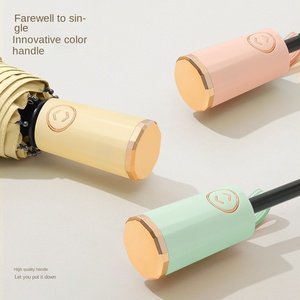 Color Glue Sunscreen Sunshade <b>Automatic</b> Folding <b>Umbrella</b> for Women Rain Shine Dual-Use UV Protection Advertising Manufacturers - Product Image 3