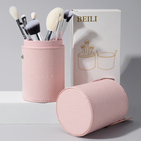 10 pièces visage synthétique rose sculptant point culminant Contour Blush ensemble de pinceaux avec marque privée personnalisée pinceaux de maquillage OEM