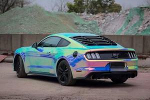 Lapisan Dekorasi <span class=keywords><strong>PVC</strong></span> gulungan pembungkus mobil ungu biru melar Glossy fungsi berubah warna warna warna tubuh kualitas terbaik diskon besar - Product Image 2