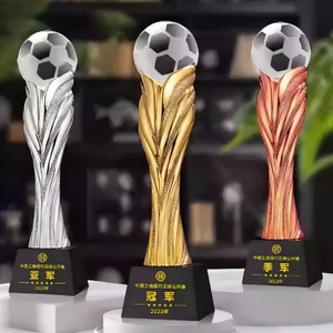 Trofeo <span class=keywords><strong>de</strong></span> Campeonato <span class=keywords><strong>de</strong></span> <span class=keywords><strong>Fútbol</strong></span> <span class=keywords><strong>de</strong></span> Poliresina, <span class=keywords><strong>Copa</strong></span> Dorada y Plateada para Torneo Final <span class=keywords><strong>de</strong></span> Liga - Product Image 2
