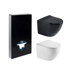 Wc à réservoir dissimulé personnalisé Céramique <span class=keywords><strong>Duravit</strong></span> Sanitaires Washdown Salle de bain <span class=keywords><strong>Toilette</strong></span> suspendue au mur sans rebord <span class=keywords><strong>toilette</strong></span> occidentale - Product Image 2