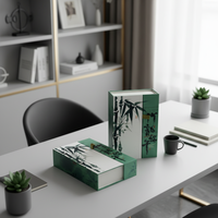 Boîte cadeau en papier doux au toucher avec logo personnalisé pour le thé et les cadeaux festifs