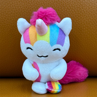 Peluche Licorne Arc-en-ciel Personnalisée OEM pour Machine à Pinces, Jouet en Peluche Doux et Mignon, Poupée Kawaii, Vente en Gros, Cadeau