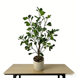 Bonsái artificial de ficus, árbol de baniano artificial en maceta, hojas en forma de corazón - Product Image 3